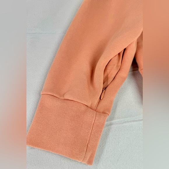 Adidas Women's Hidden Pocket Relaxed Fit Pullover Crop Hoodie Sweatshirt Sz L - Picture 2 of 10